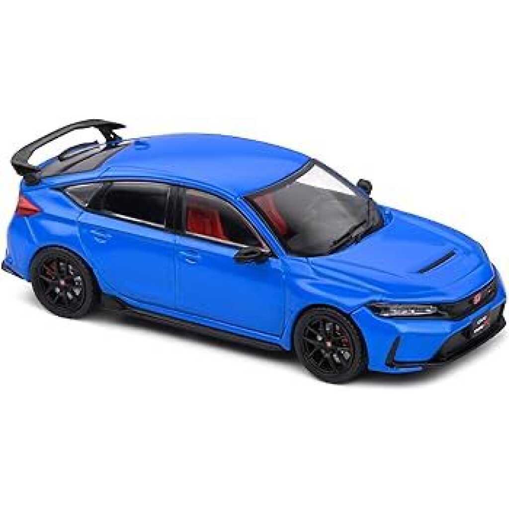 Macheta Honda Civic Type R albastra Welly 1:34 replica metal usi deschise cu resort