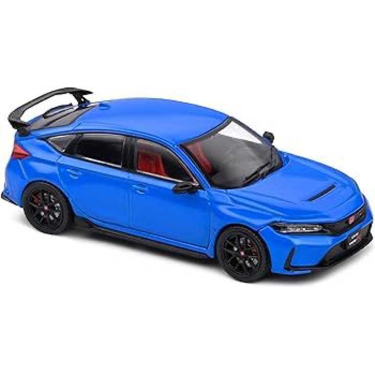 Macheta Honda Civic Type R albastra Welly 1:34 replica metal usi deschise cu resort