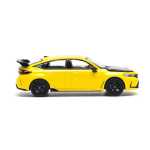 Macheta Honda Civic Type R galbena Welly 1:34 replica metal usi deschise cu resort - imagine 5