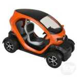 Macheta Renault Twizy portocalie replica metal cu usi deschise si mecanism pull back fara cutie proprie