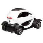 Macheta Renault Twizy alba replica metal cu usi deschise si mecanism pull back fara cutie proprie - imagine 3