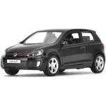 Macheta Volkswagen Golf GTI neagru replica metal cu usi deschise si mecanism pull back fara cutie proprie
