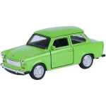 Macheta Trabant 601 verde 1:34 Welly metal cu usi deschise si mecanism pull back