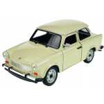 Macheta Trabant 601 1:34 Welly crem replica metal cu usi deschise si mecanism pull back fara cutie proprie
