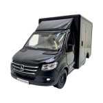 Macheta Mercedes Sprinter neagra duba transport replica metal cu usi deschise si mecanism pull back fara cutie proprie - imagine 5