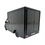 Macheta Mercedes Sprinter neagra duba transport replica metal cu usi deschise si mecanism pull back fara cutie proprie - imagine 6