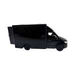 Macheta Mercedes Sprinter neagra duba transport replica metal cu usi deschise si mecanism pull back fara cutie proprie - imagine 8