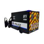 Macheta Mercedes Sprinter Police negru 1:46 replica metal Welly usi deschise cu resort - imagine 13