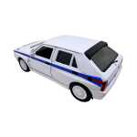 Macheta Lancia Delta Integrale 1:34 replica metal usi deschise cu resort - imagine 9