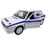 Macheta Lancia Delta Integrale 1:34 replica metal usi deschise cu resort - imagine 10