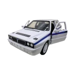 Macheta Lancia Delta Integrale 1:34 replica metal usi deschise cu resort - imagine 11