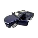 Macheta BMW Seria 7 albastru 1:34 replica metal usi deschise cu resort - imagine 8