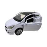 Macheta Opel Corsa OPC alb Welly 1:34 replica metal usi deschise cu resort - imagine 8