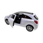Macheta Opel Corsa OPC alb Welly 1:34 replica metal usi deschise cu resort - imagine 9
