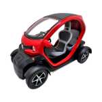 Macheta Renault Twizy rosie replica metal cu usi deschise si mecanism pull back fara cutie proprie