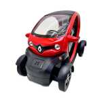 Macheta Renault Twizy rosie replica metal cu usi deschise si mecanism pull back fara cutie proprie - imagine 3
