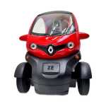 Macheta Renault Twizy rosie replica metal cu usi deschise si mecanism pull back fara cutie proprie - imagine 4
