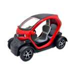 Macheta Renault Twizy rosie replica metal cu usi deschise si mecanism pull back fara cutie proprie