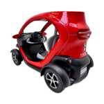 Macheta Renault Twizy rosie replica metal cu usi deschise si mecanism pull back fara cutie proprie - imagine 6