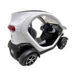 Macheta Renault Twizy alba replica metal cu usi deschise si mecanism pull back fara cutie proprie - imagine 6