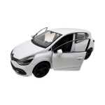 Macheta Renault Clio RS alb Welly 1:34 replica metal usi deschise cu resort - imagine 9