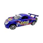 Macheta Toyota MR2 albastra racing cu usi deschise si mecanism pull back fara cutie proprie