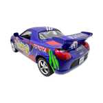 Macheta Toyota MR2 albastra racing cu usi deschise si mecanism pull back fara cutie proprie - imagine 4