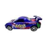 Macheta Toyota MR2 albastra racing cu usi deschise si mecanism pull back fara cutie proprie - imagine 5