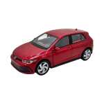 Macheta Volkswagen Golf 8 GTI rosu Welly 1:34 replica metal usi deschise cu resort - imagine 9