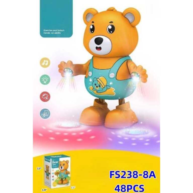 Ursulet dansator galben cu lumini si melodii