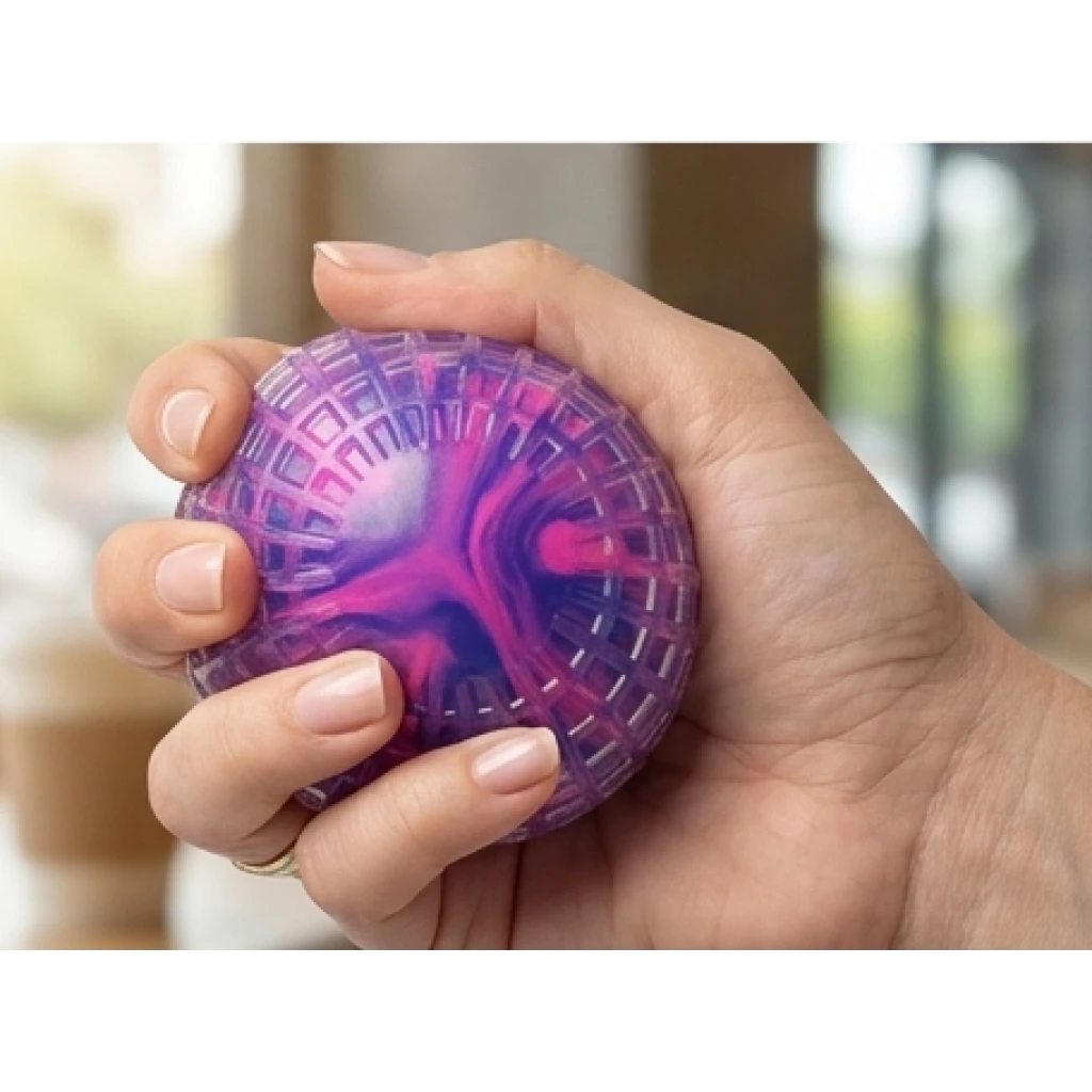 Minge antistres senzoriala Squeeze Balls Jucarie squishy tip NeeDoh cu culori vibrante