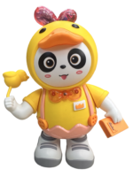 Jucarie panda costumat in ratusca dansator cu muzica si lumina - imagine 5