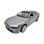 Macheta BMW Seria 7 1:34 replica metal usi deschise cu resort gri - imagine 6