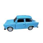 Macheta Trabant 601 1:34 Welly albastra replica metal cu usi deschise si mecanism pull back fara cutie proprie - imagine 5