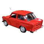 Macheta Trabant 601 rosu 1:34 Welly metal cu usi deschise si mecanism pull back - imagine 3