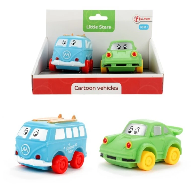 Jucarii pentru Bebelusi Set 2 Avioane Animate din Material Moale Toi-Toys Little Stars