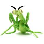 Jucarie de plus insecta calugarita / lacusta verde si realista 34 cm insecta din plus moale