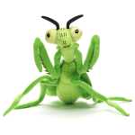 Jucarie de plus insecta calugarita / lacusta verde si realista 34 cm insecta din plus moale - imagine 5