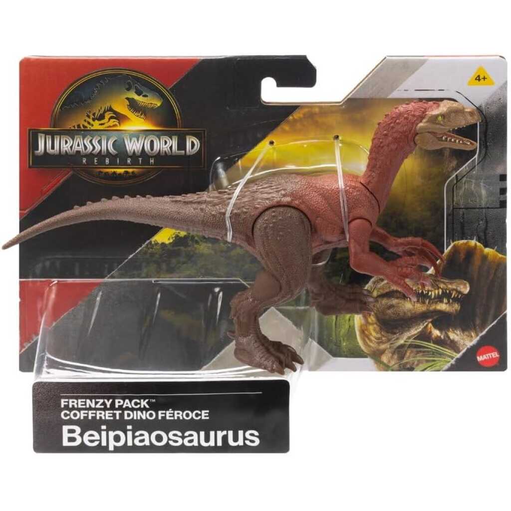 Figurina dinozaur Beipiaosaurus Jurassic World Frenzy Pack Mattel