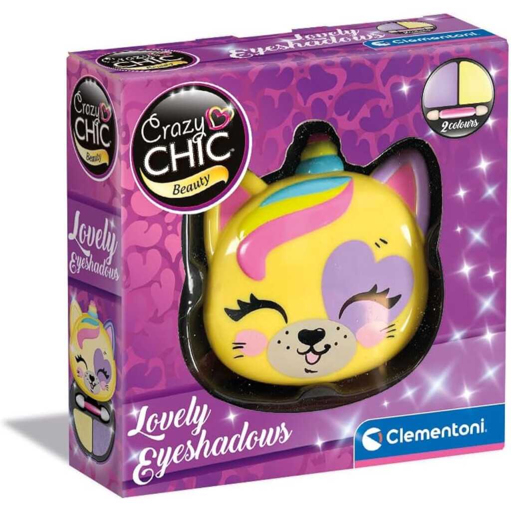 Trusa machiaj mini farduri de pleoape Crazy Chic Lovely Eyeshadows Clementoni
