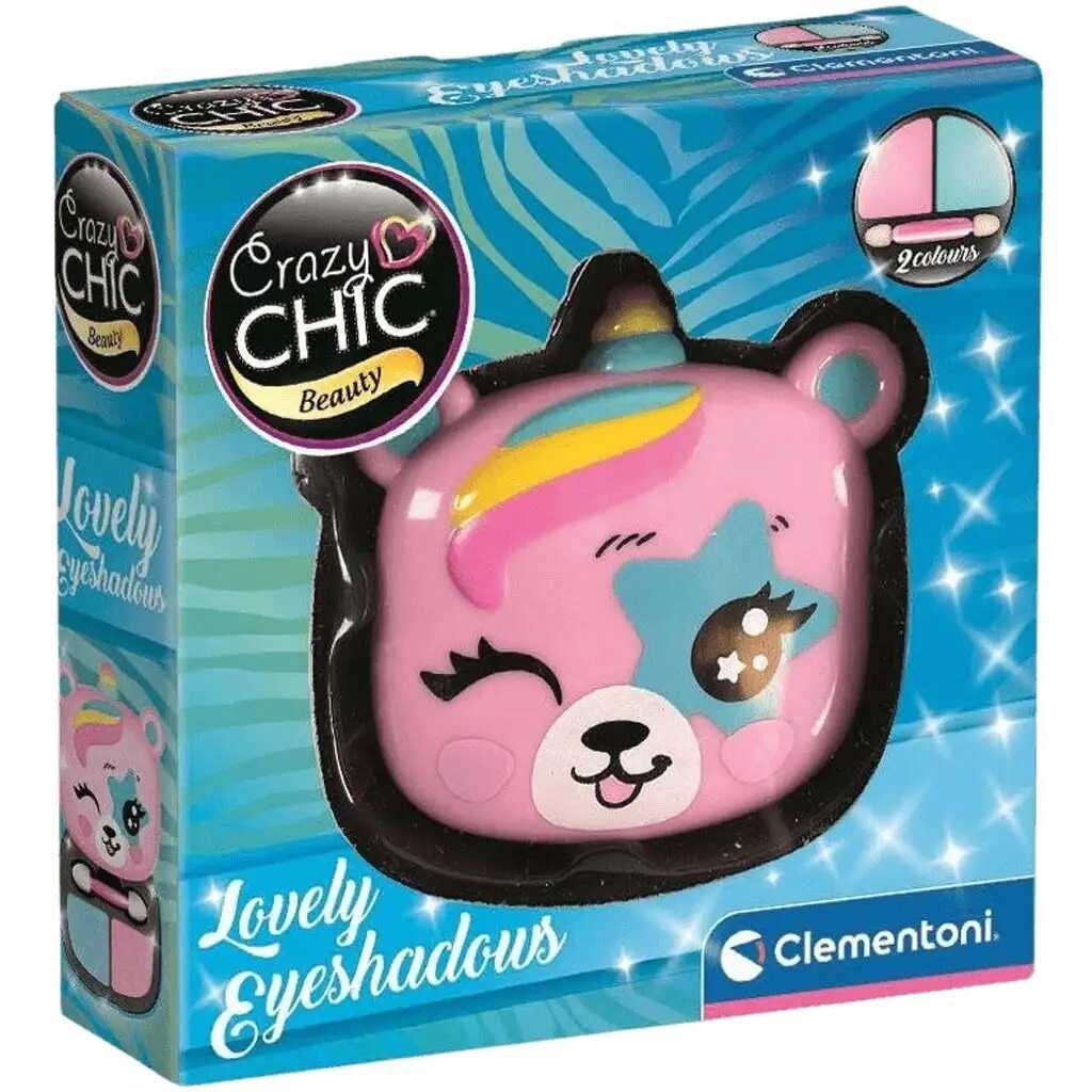 Trusa machiaj mini farduri de pleoape ursulet Crazy Chic Lovely Eyeshadows Clementoni
