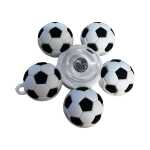 Jucarie antistres Fidget Spinner cu ventuza si lumini LED model mingi de fotbal diverse colori - imagine 4