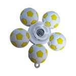 Jucarie antistres Fidget Spinner cu ventuza si lumini LED model mingi de fotbal diverse colori - imagine 3