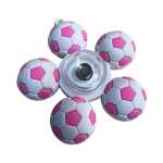 Jucarie antistres Fidget Spinner cu ventuza si lumini LED model mingi de fotbal diverse colori - imagine 2