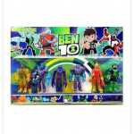 Set 6 Figurine Ben 10 cu Personaje Extraterestre Multicolore