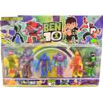 Set 6 Figurine Ben 10 cu Personaje Extraterestre Multicolore