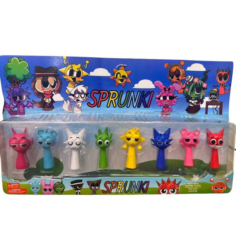 Set 8 Figurine Sprunki Multicolore