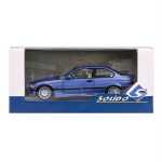Macheta BMW e36 coupe m3 1990 albastru scara 1/18 Solido - imagine 6
