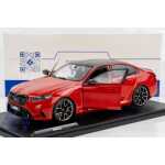 Macheta BMW M5 2025 rosu G90 sedan scara 1/18 Solido - imagine 5