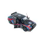 Macheta Lancia Delta integrale. tri. to biason a. sacco monte carlo scara 1/18 negru rosu si albastru